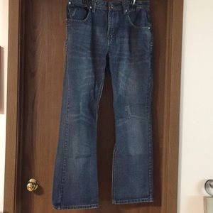 Carbon dark blue jeans relaxed straight size 33/32